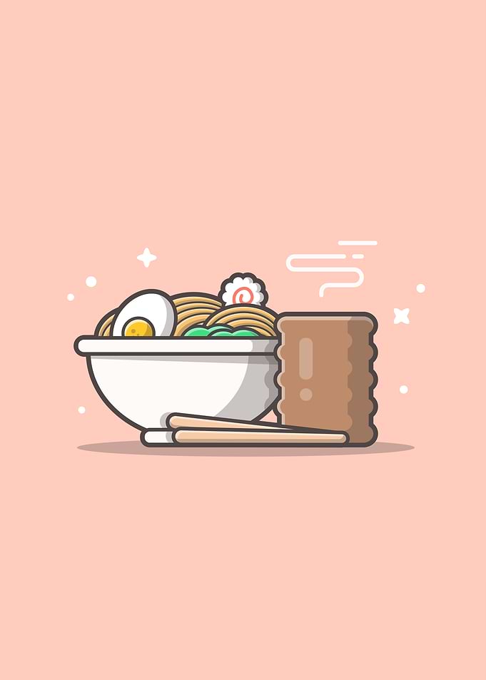 Ramen Bowl Noodle with Egg