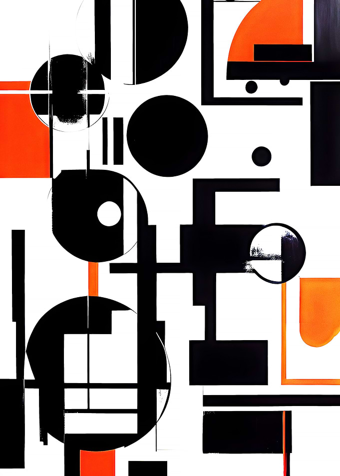Minimal Bauhaus Painting