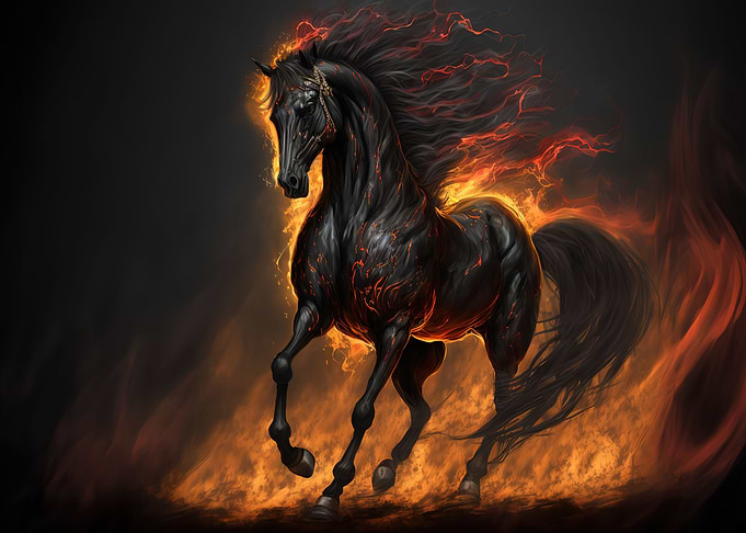 black horse