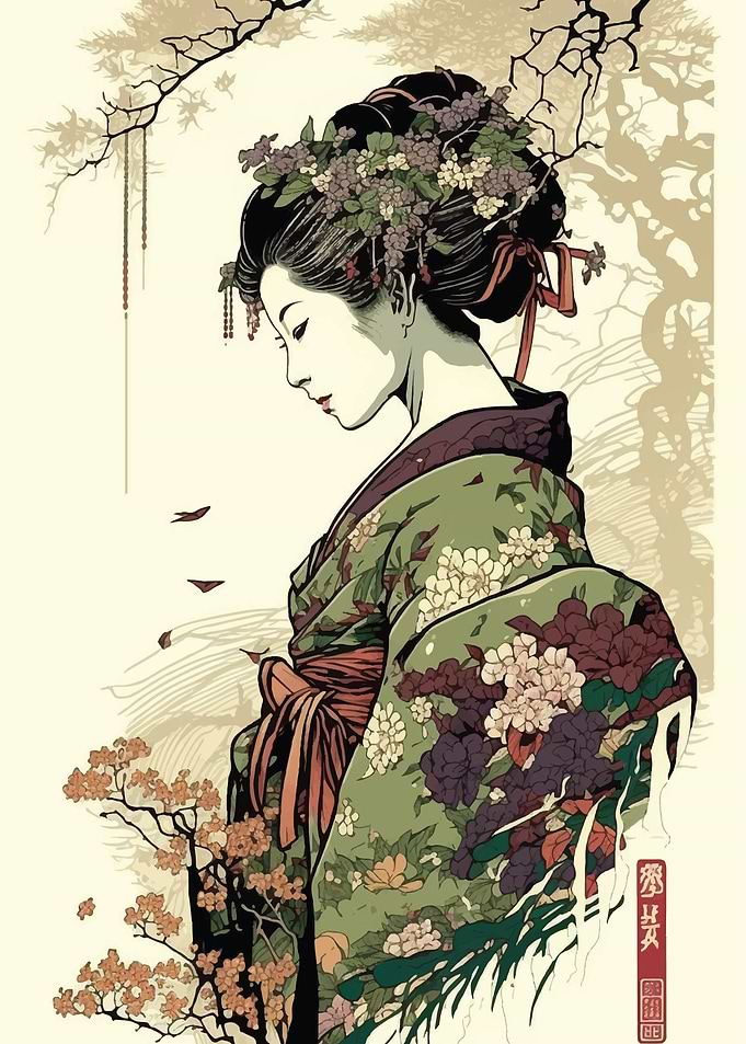 Geisha in the park4