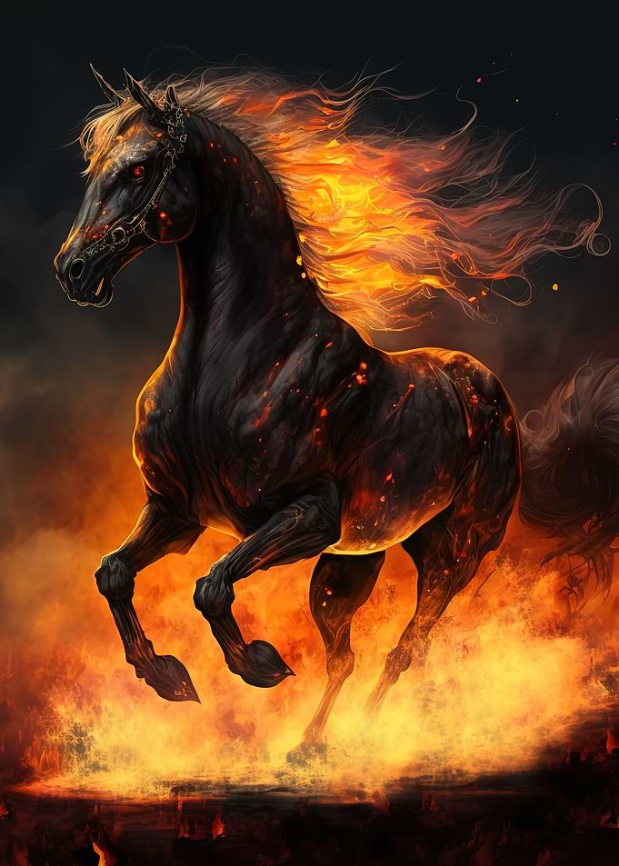 black horse