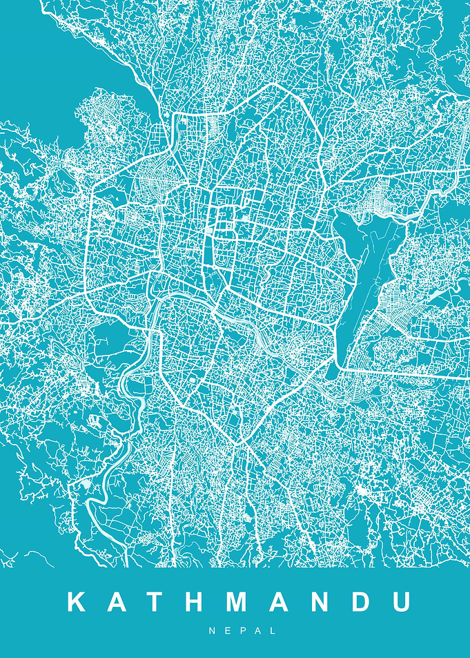 Map KATHMANDU NEPAL