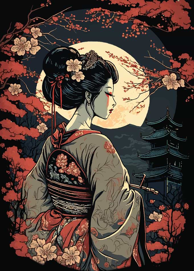 Geisha in the park5