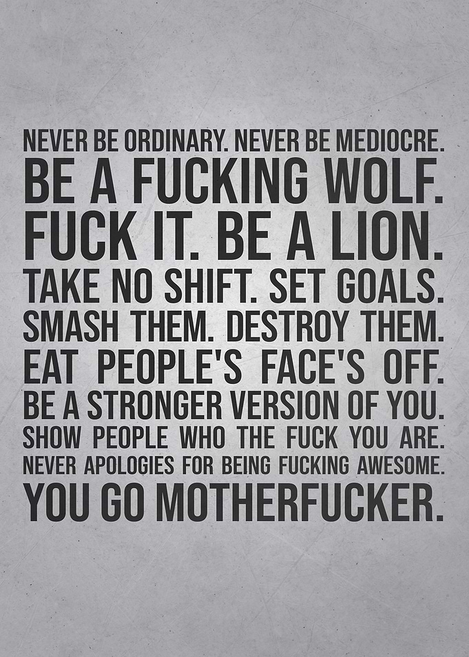 Never Be Ordinary