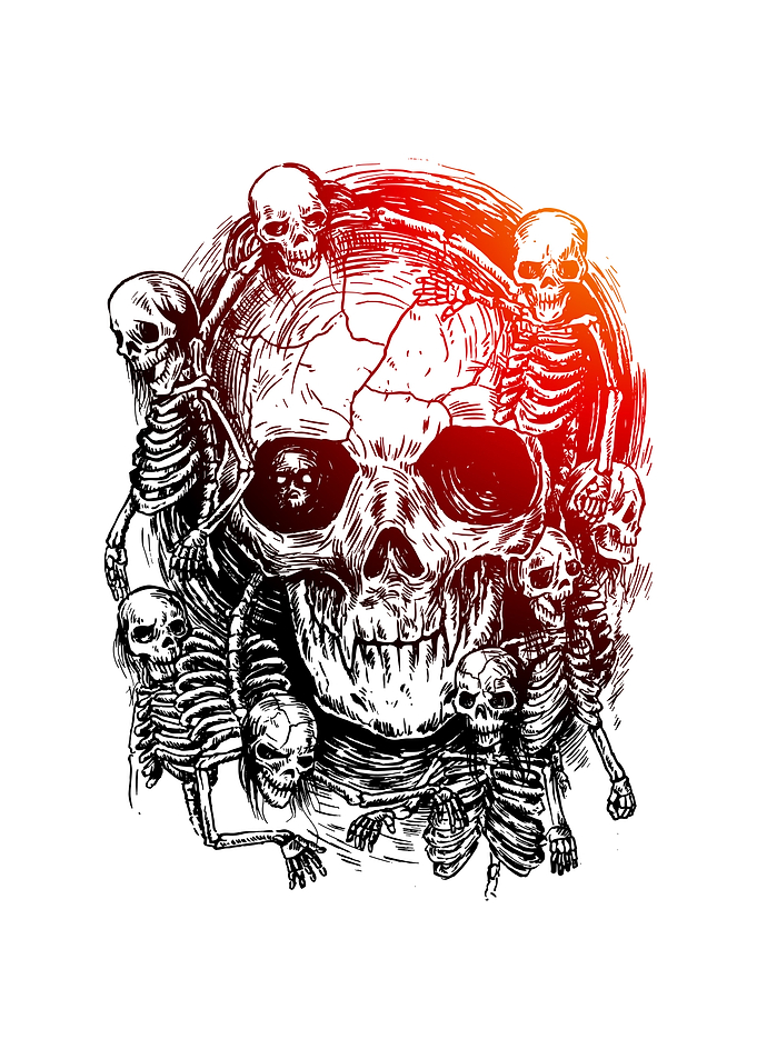 Human skulls