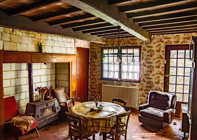 Rustic dining room