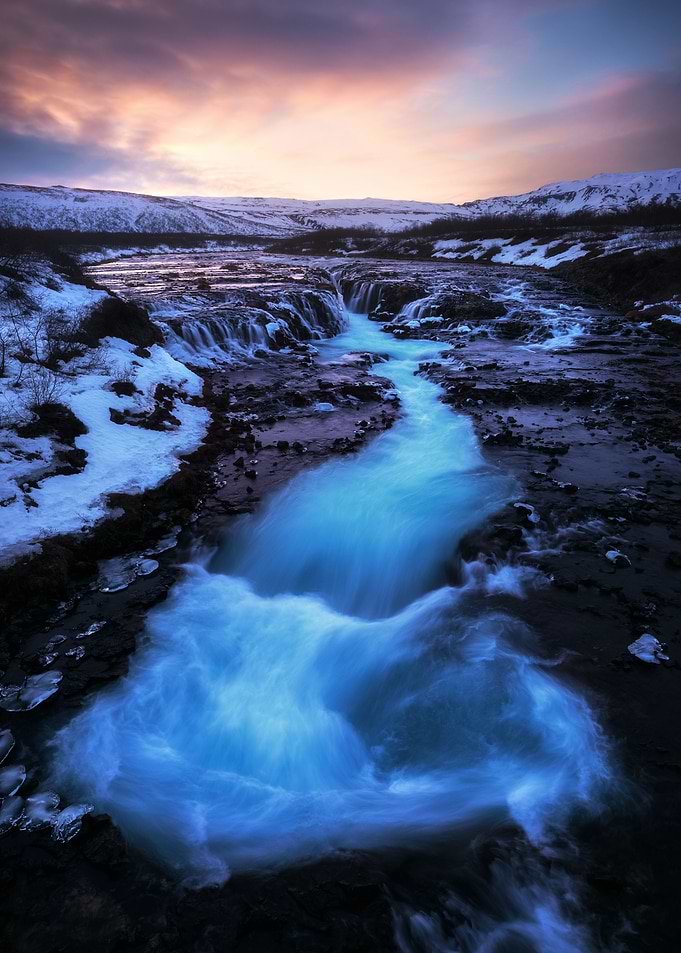 Winter colors at Bruarfoss