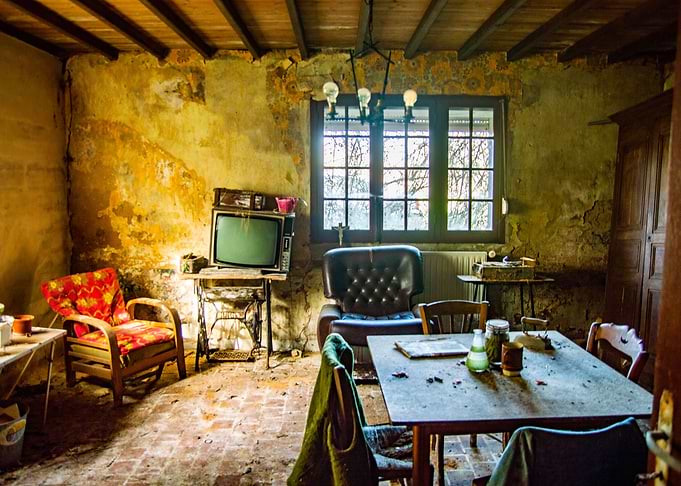 Dining and living room