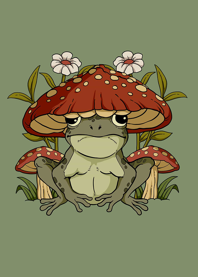 Cottagecore Frog
