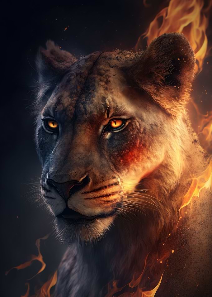 Fire Lioness
