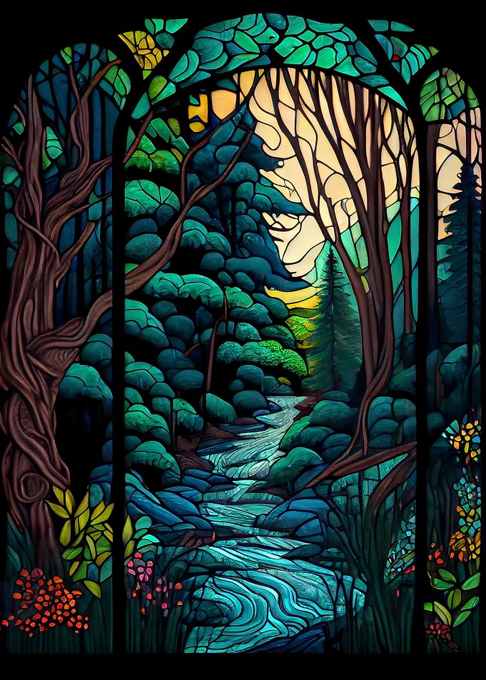 Stained Glass Forest
