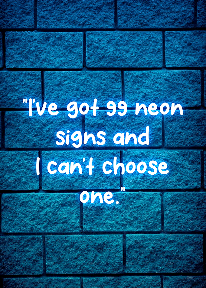 neon quotes