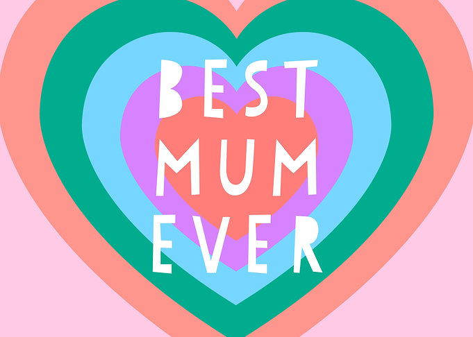 Colourful Best Mum Ever