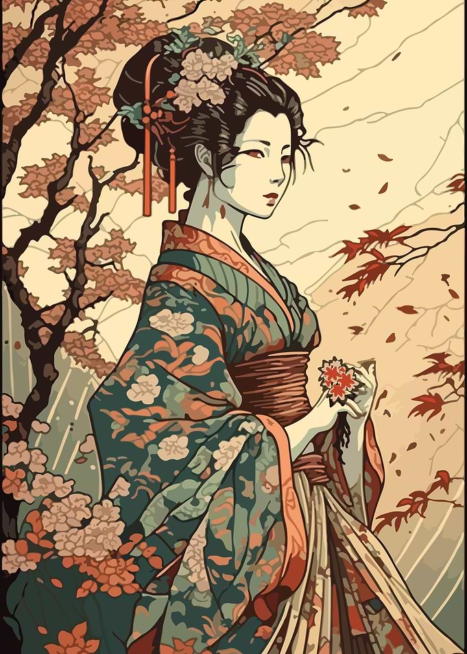 Geisha in the park6