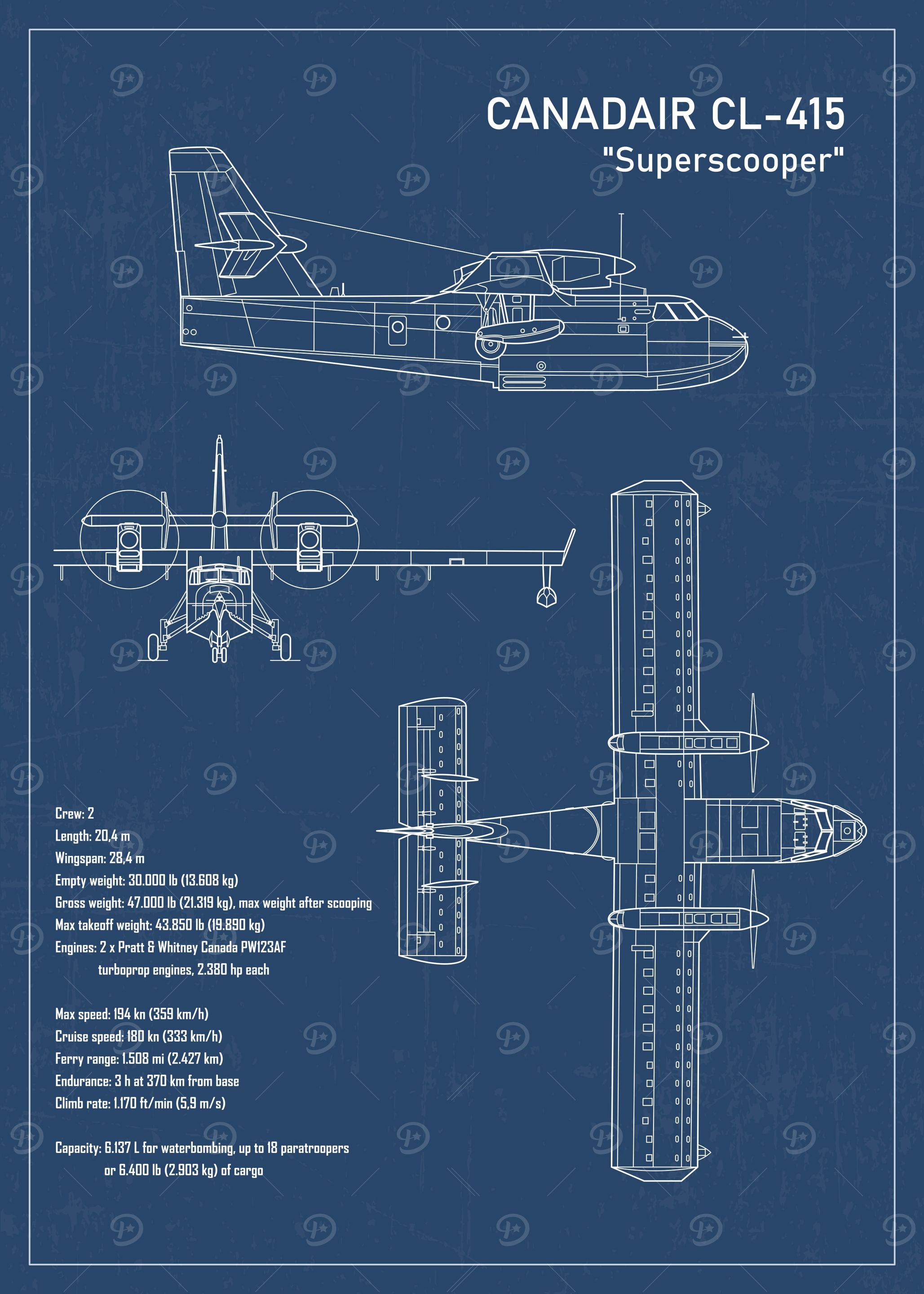 Canadair CL 415 Seaplane