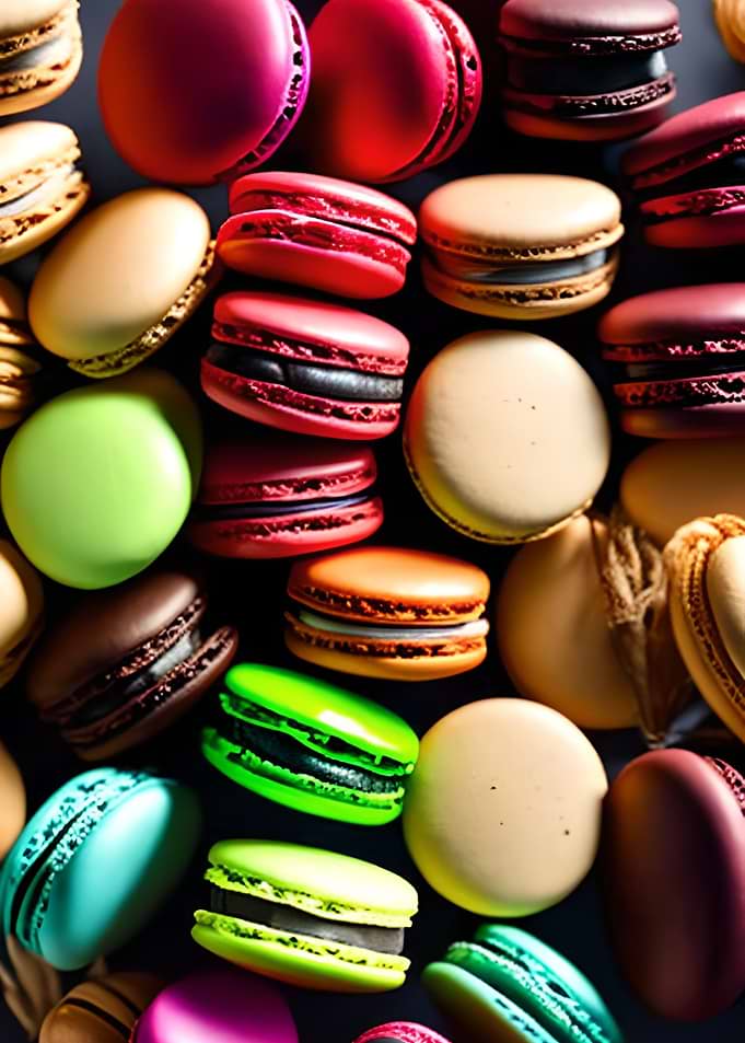 Macarons Baking Bakery