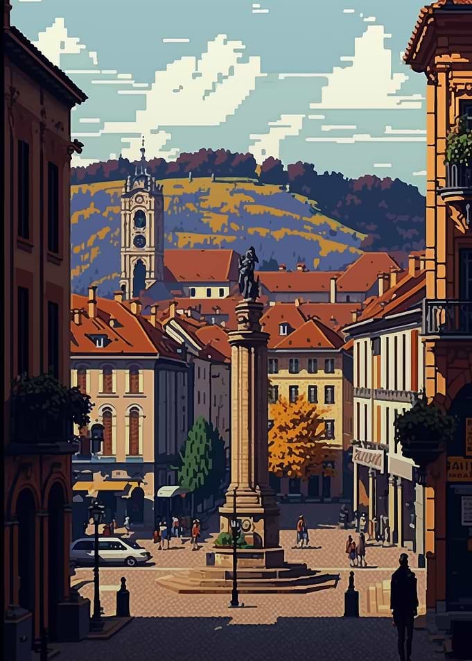 Besancon pixel art