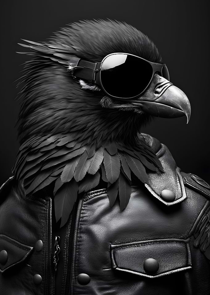 cool black crow modern