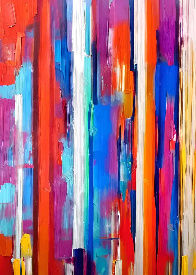 Colorful hand painted