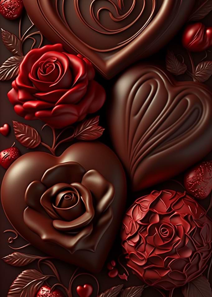 Chocolate roses