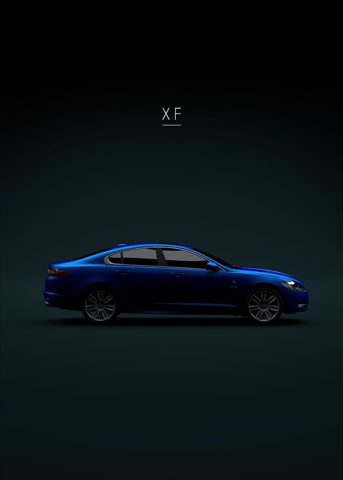 2009 Jaguar XF Blue