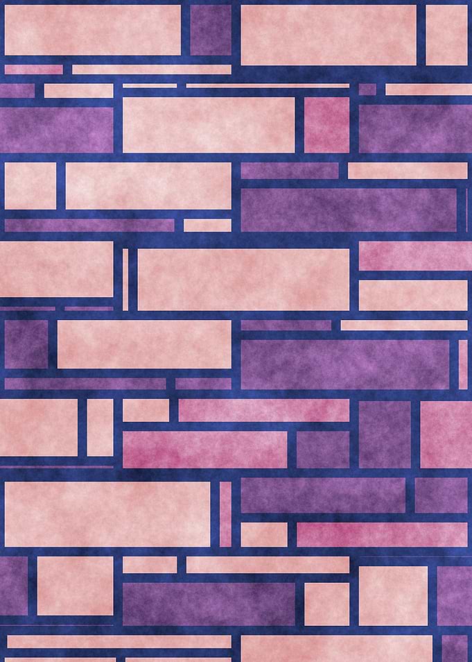 Funky Pastel Boho Mondrian