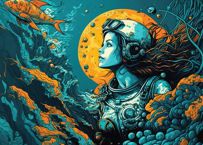 Astronaut woman 6