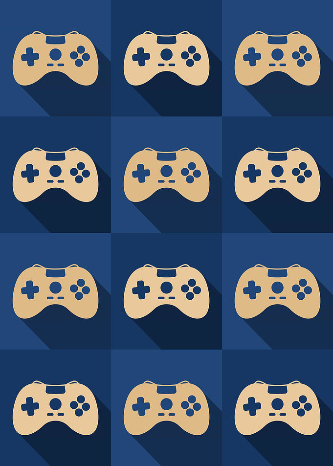Gamer Controllers Blue
