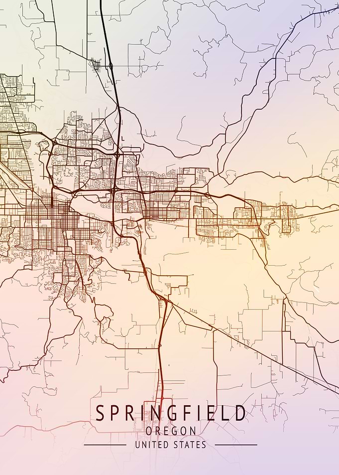Springfield USA City Map