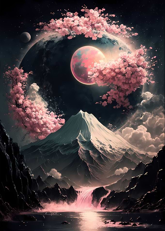 Japanese Landscape Neon