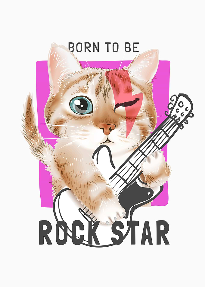 Cute cartoon cat