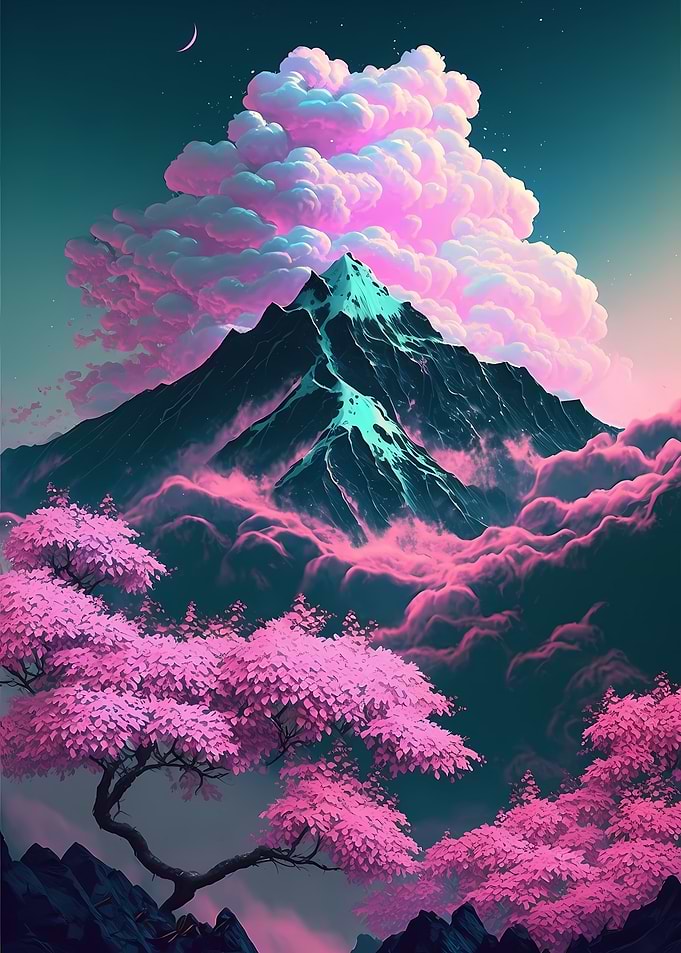 Cherry Blossom Japan Art