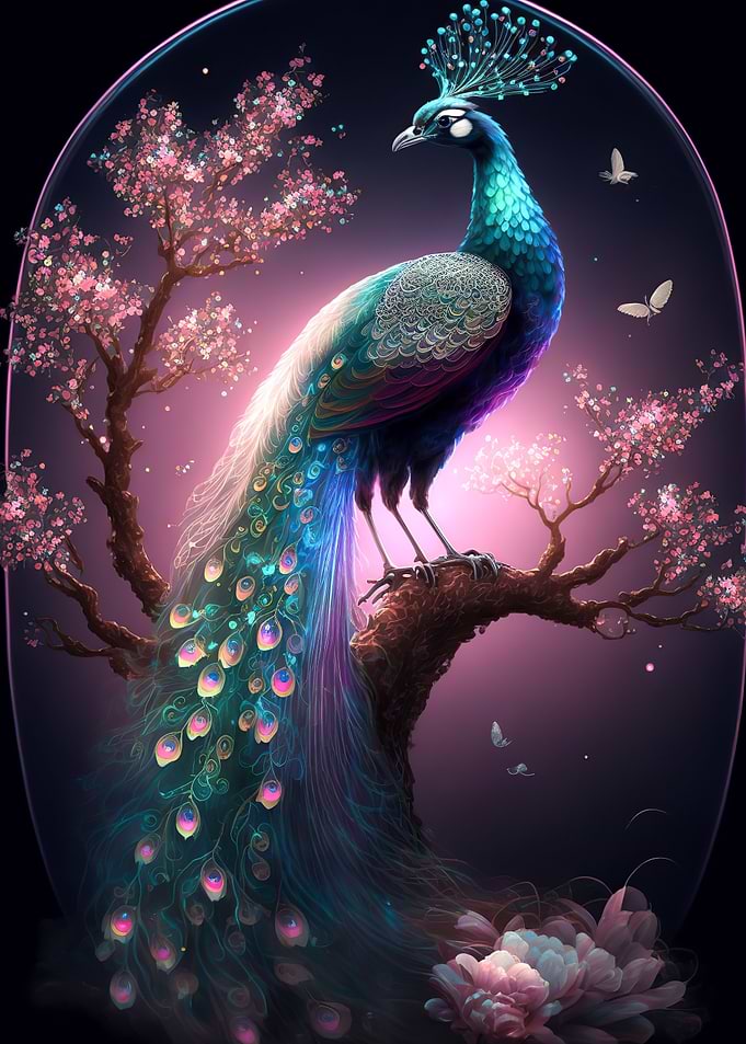 Magnificent peacock