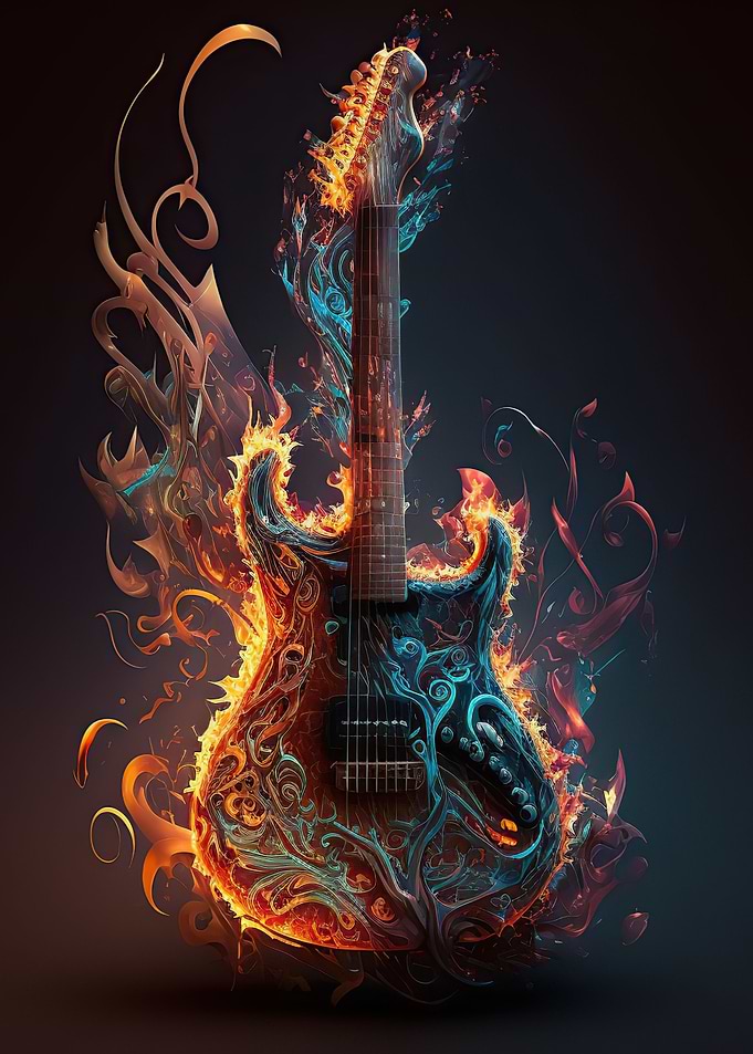 Guitar fire