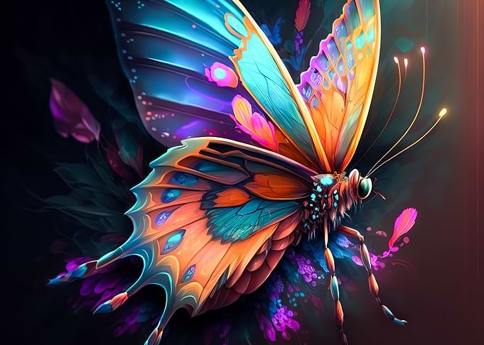 Butterfly Multi Color