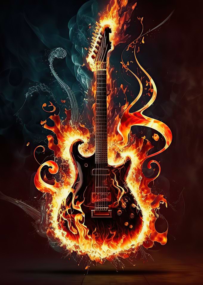 Guitar fire