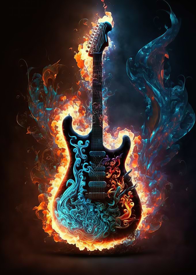 Guitar fire