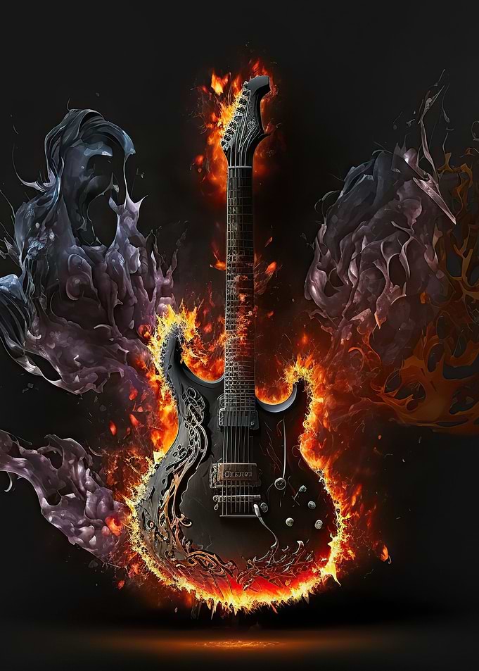 Guitar fire
