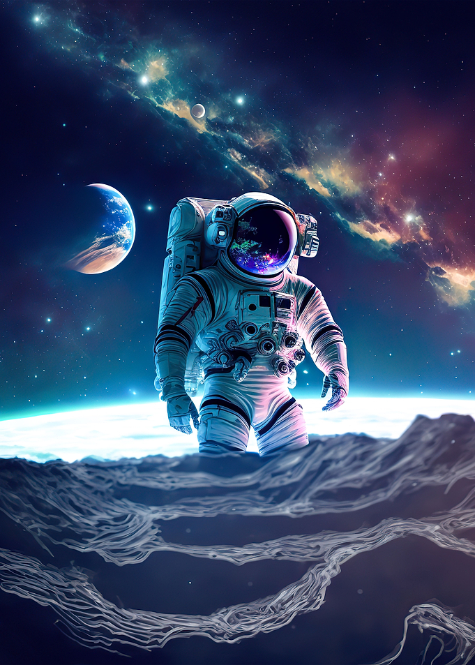 astronaut in space