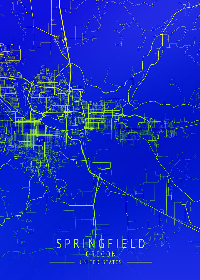 Springfield USA City Map