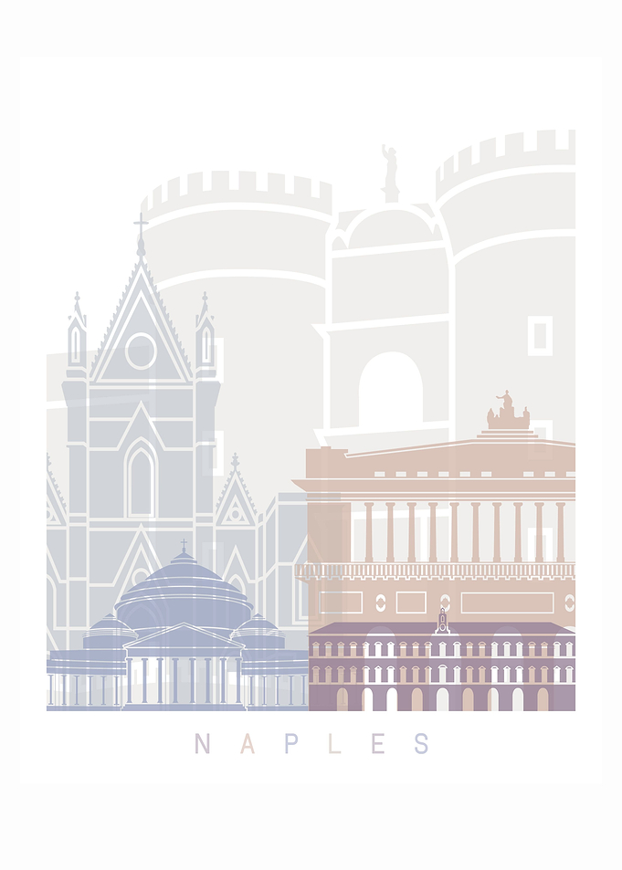 NAPLES SKYLINE POSTER
