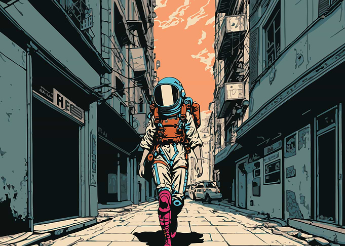 Astronaut woman 2