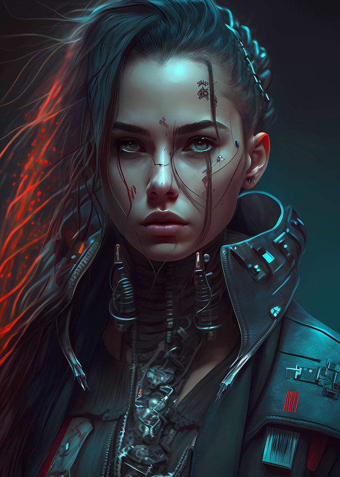 Girl in the dark