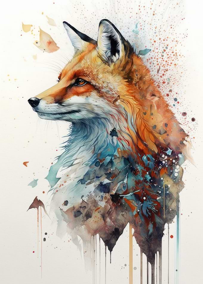 Fox Watercolor
