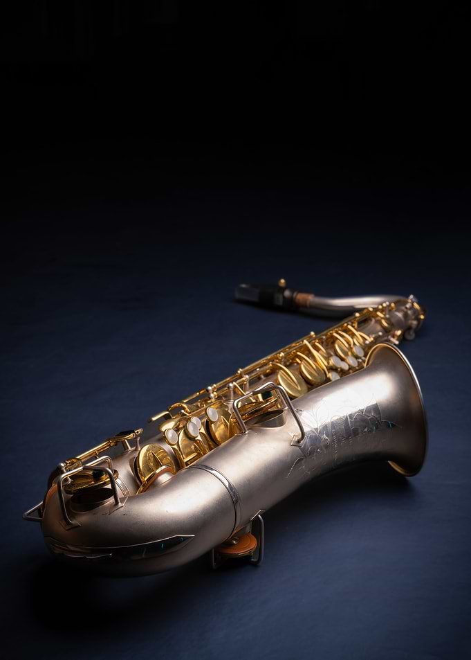 Saxophone on Blue
