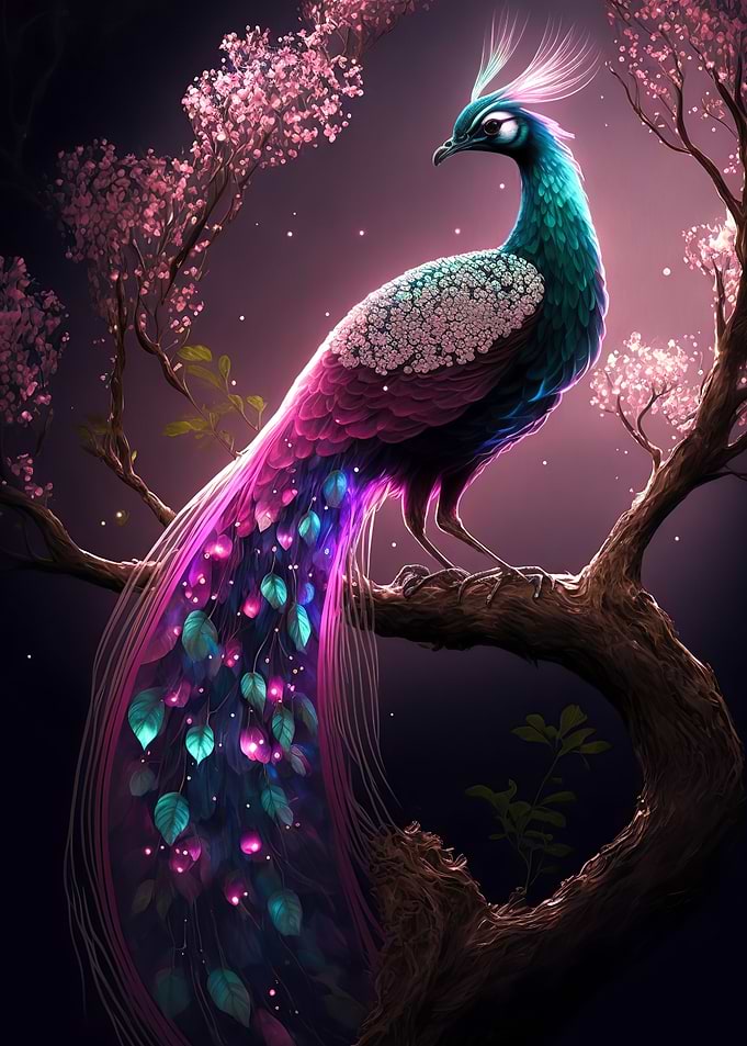 Magnificent peacock