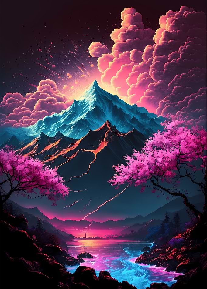 Cherry Blossom Japan Art