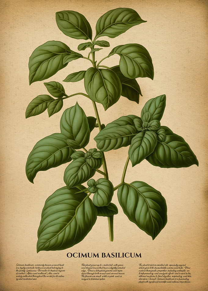 Basil ocimum basilicum