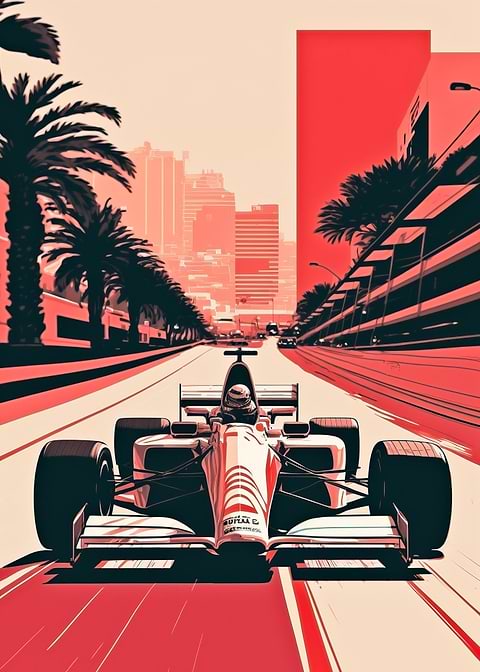 Adrenaline Fueled Action — metal poster wall art