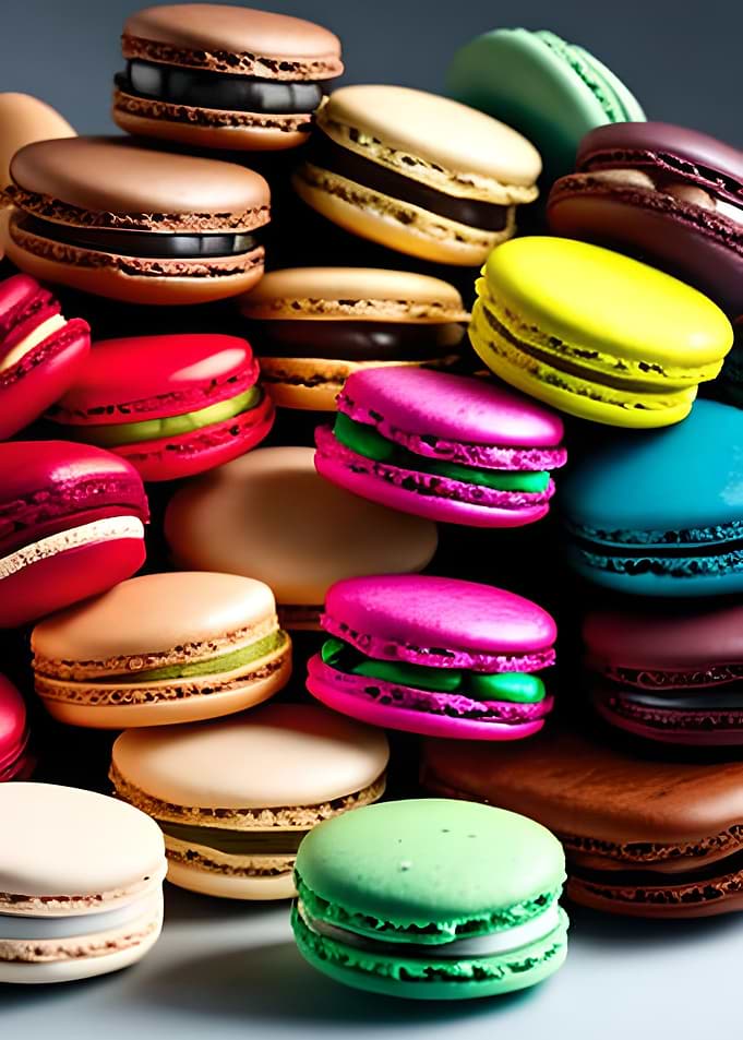 Macarons Baking Bakery